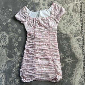 pacsun ruched mini dress